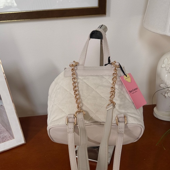 Juicy Couture Cream Quilted Backpack - Picture 5 of 16